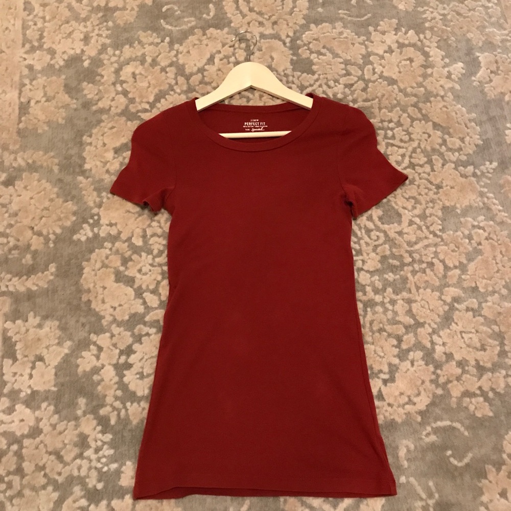 J Crew Rust Colored Tee